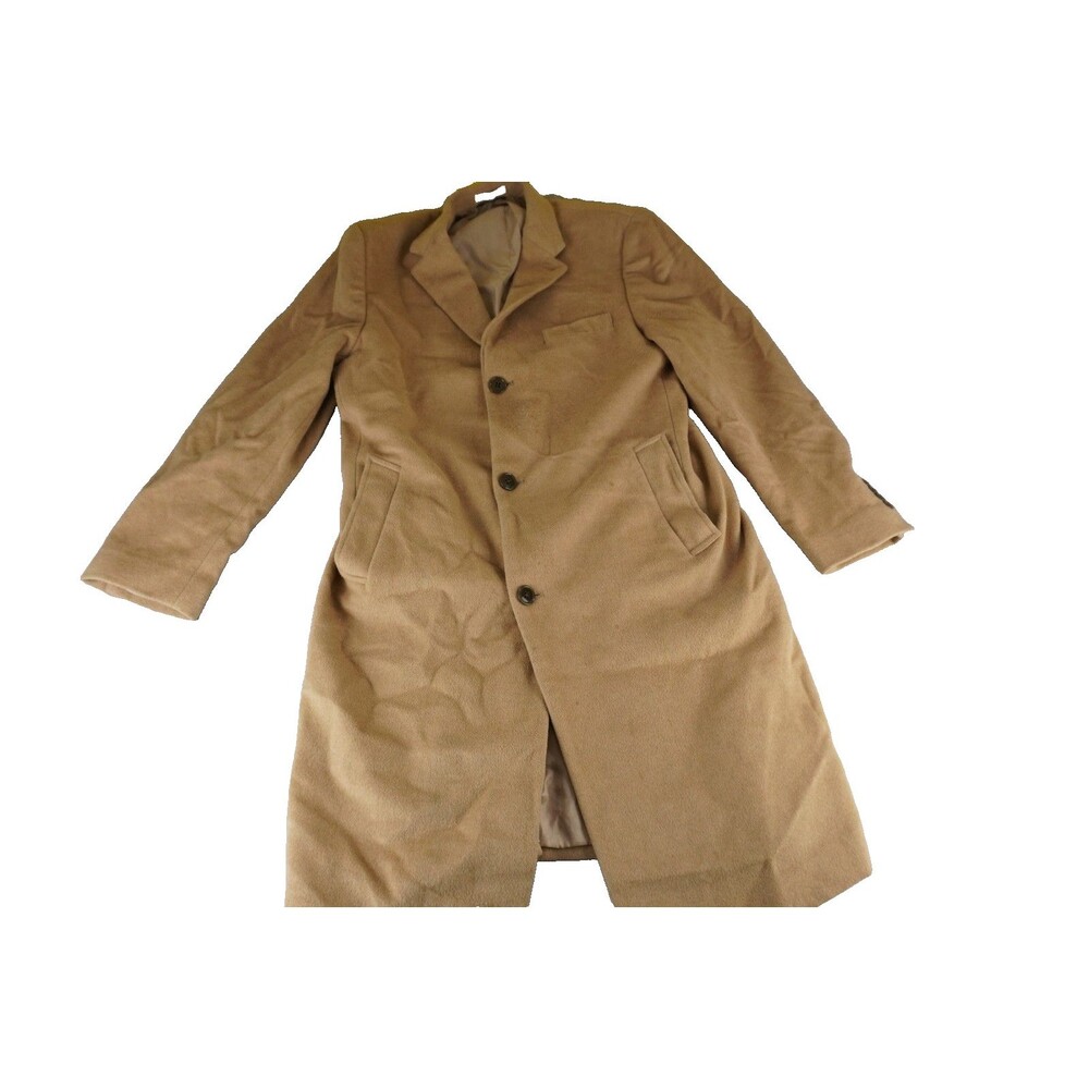 Vintage Lauren Ralph Lauren Coat Mens 44L Wool Blend Long Trench Overcoat